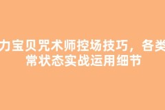 魔力宝贝咒术师控场技巧，各类异常状态实战运用细节