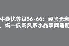 砍牛最优等级56-66：经验无衰减，统一佩戴风系水晶双向适配