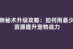 宠物秘术升级攻略：如何用最少的资源提升宠物战力