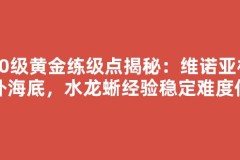 20级黄金练级点揭秘：维诺亚村外海底，水龙蜥经验稳定难度低