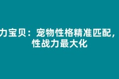 魔力宝贝：宠物性格精准匹配，隐性战力最大化