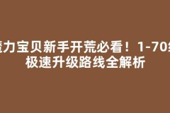 魔力宝贝新手开荒必看！1-70级极速升级路线全解析