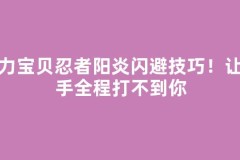 魔力宝贝忍者阳炎闪避技巧！让对手全程打不到你