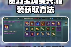 魔力宝贝私服宠物养成秘籍如何快速提升宠物实力