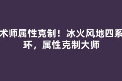 魔术师属性克制！冰火风地四系循环，属性克制大师