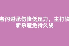 忍者闪避承伤降低压力，主打快速斩杀避免持久战