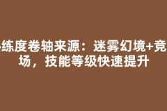 熟练度卷轴来源：迷雾幻境+竞技场，技能等级快速提升