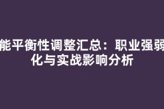 技能平衡性调整汇总：职业强弱变化与实战影响分析